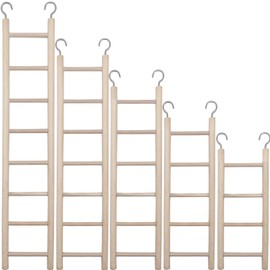 5pcs Wooden Ladder for Bird Parrot Ladder Cage Climbing Toy Birdie Basics (4,5,6,7,8 Step) (4-5-6-7-8 Step)