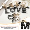 PATIKIL Alphabet Initial Letter Keychain, Resin Cute Keychains with Tassel