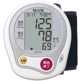 Tanita BP-212-WH Wrist Blood Pressure Monitor, White