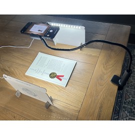 Dual Light Stands for scanning documents, Photos, Products, Albums, textbooks, and Receipts with Balanced Illumination