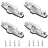 NovelBee 4pcs Chrome T-Hook Tie Down Rope with Washer and