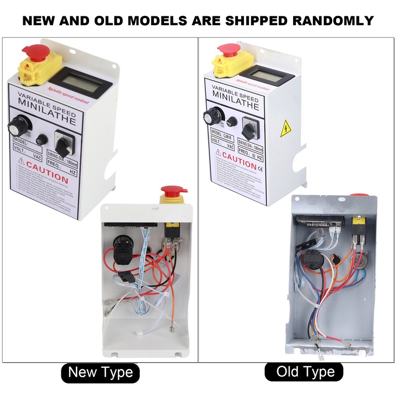 Lathe Control Box Speed Controller Assembly Switch Fuse for 0618‑3B