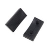WANGCL 12 x Black Plastic Slatted Bed Frame Slatted Support