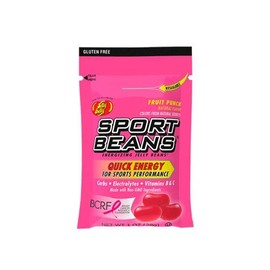 Jelly Belly Sport Beans - Energizing Jelly Beans - Fruit Punch Flavor, 24 x 1 Ounce Bags
