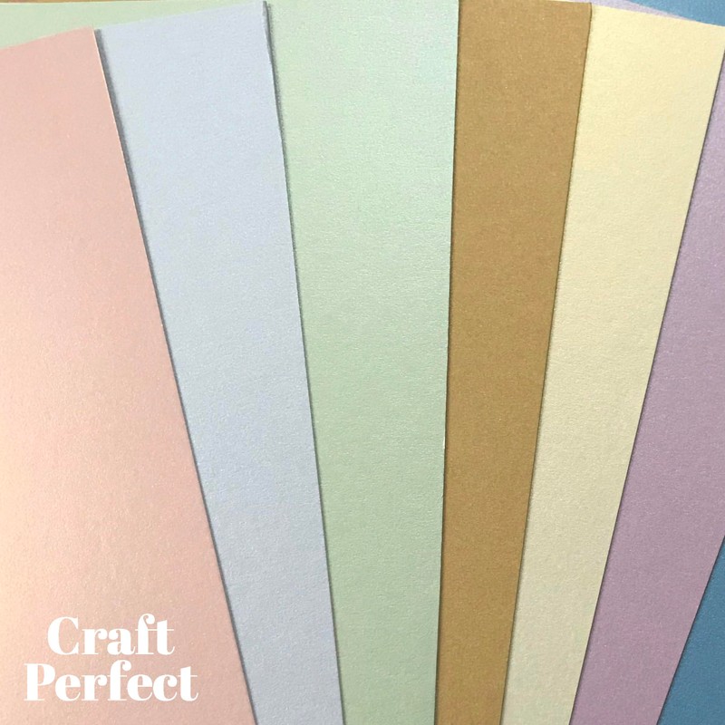 Craft Perfect Pearlescent Card A4-Luna Silver, Cardstock, 30 x 22