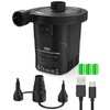 Dr.meter Air Pump for Inflatables, Rechargeable 4000mAh Battery Air Mattress