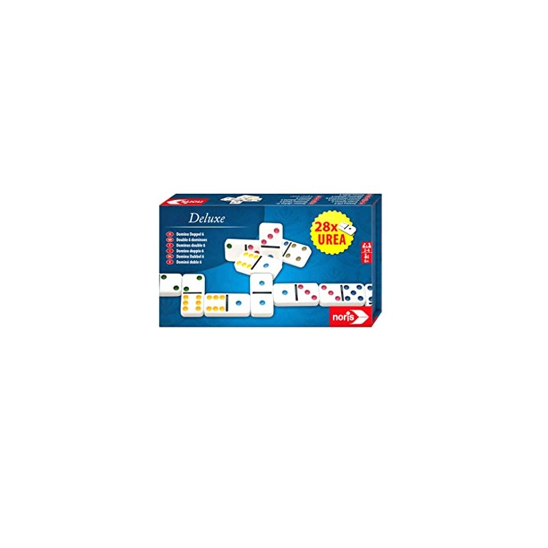 Noris Spiele 606108002 - Domino Deluxe Double 6