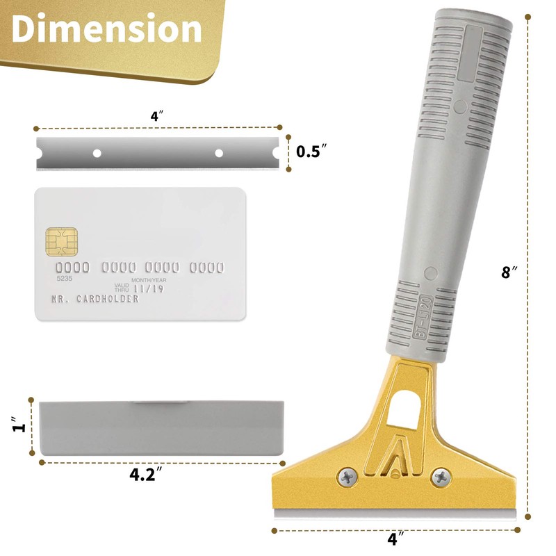 Razor Blade Scraper set of 2 PCS 4" Scraper Tool