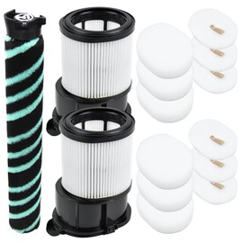 Replacement Accessories Compatible with Shark IP3251 IP1251 IP3253 Cordless Vacuum Cleaner (1 roller brush + 2 filters + 6 filter pads)