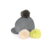 Shires Switch It Pom Pom Skull Hat Cover in Charcoal