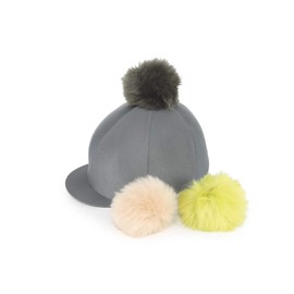 Shires Switch It Pom Pom Skull Hat Cover in Charcoal onesize