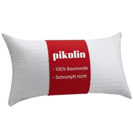 Pikolin Home - Ticking Pillowcase - 100% Cotton, white, 40 x 90 cm