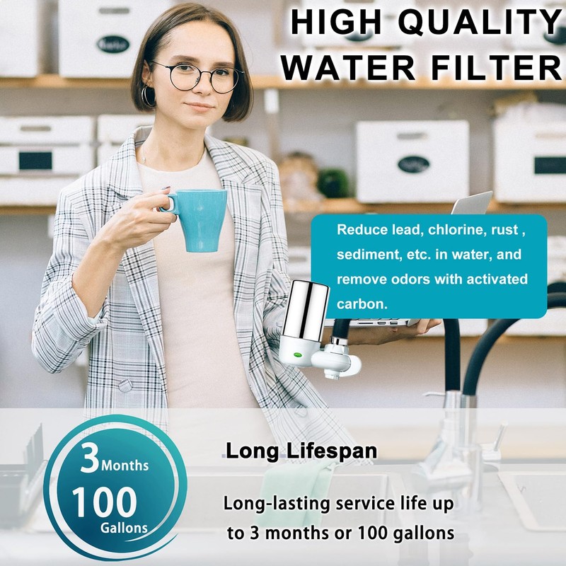 CHNPOFNT 3 pack Faucet Water Filter Replacement for Brita®Faucet Filter,