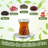 Sumind 25 Pcs Oval Tea Strainer Stainless Steel Ball Infuser