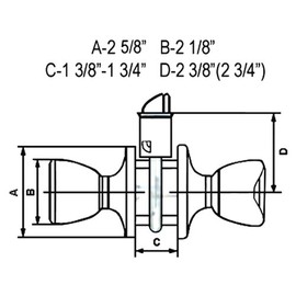 4 PC Dark Oil Rubbed Bronze Passage Door Round Knob Handle (Hall and Closet) 5765DBR