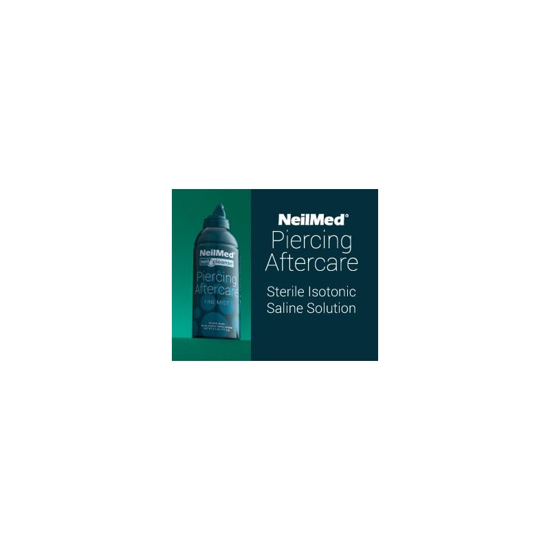 NeilMed NeilCleanse Piercing Aftercare, Fine Mist, 6 Fluid Ounce by