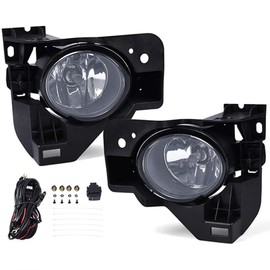 ALLGOOD Fog Lights w/Bulbs, Compatible with Nissan Maxima 2009 2010 2011 2012 2013 2014, Front Bumper Fog Lamps w/Wiring Harness,Halogen Clear Lens 1Pair