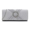 Tamaris Clutch TAS Amalia Brooch 33804 Women's Handbags Plain, silver,