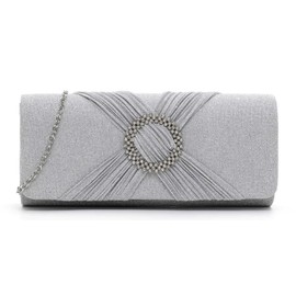 Tamaris Clutch TAS Amalia Brooch 33804 Women's Handbags Plain, silver, Unit size