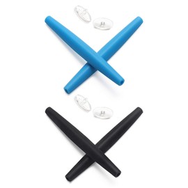 Mryok Almohadillas de repuesto para gafas de sol Oakley Half Wire 2.0 - Opciones, azul cielo y negro, Talla unica