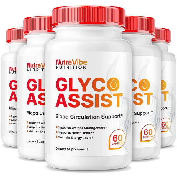 (5 Pack) Glyco Assist Capsules, Official Glyco Optimizer Formula, Premium