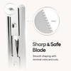 Eyebrow Razor Blades, 10 Replacement Blades, Premium Stainless Steel