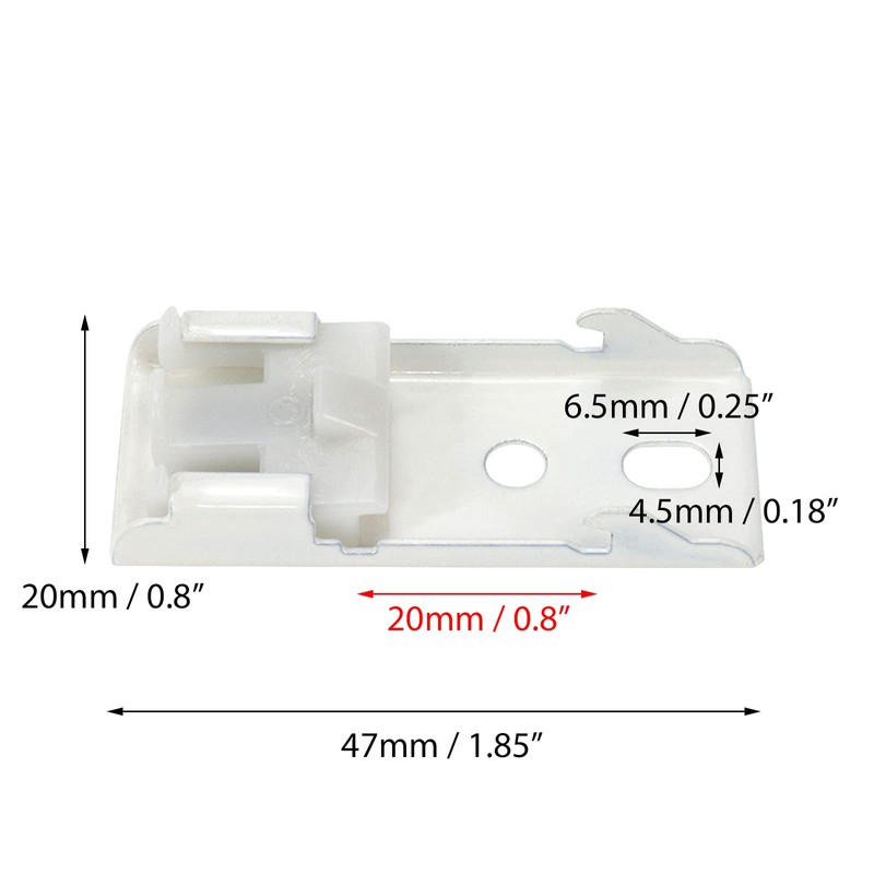 Coshar 20pcs Ceiling Mount Bracket DIY Curtain Track Installation Accessories