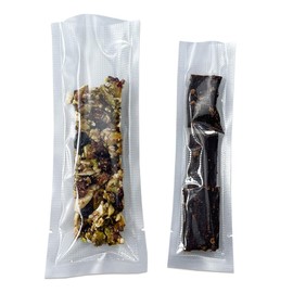 MITOB Clear Vacuum Bags for Food Saver Flat Open Top Embossed Vacuum Sealer Bag Food Storage Packaging Pouch with Tear Notch (100, 1.57x9.84 inch)