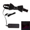 LED Bow Tie Polyester Plastic Copper Wire Adjustable Glowing Necktie