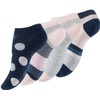 Vincent Creation 8 or 12 Pairs Women's Trainer Socks, Multicolour