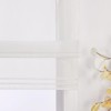 ESLIR Roman Blind with Tabs, Transparent Tab-Top Kitchen Curtains, Modern