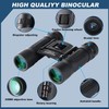 Xnourney 12x25 Compact Binoculars, High Powered Easy Focus Binoculars, Portable