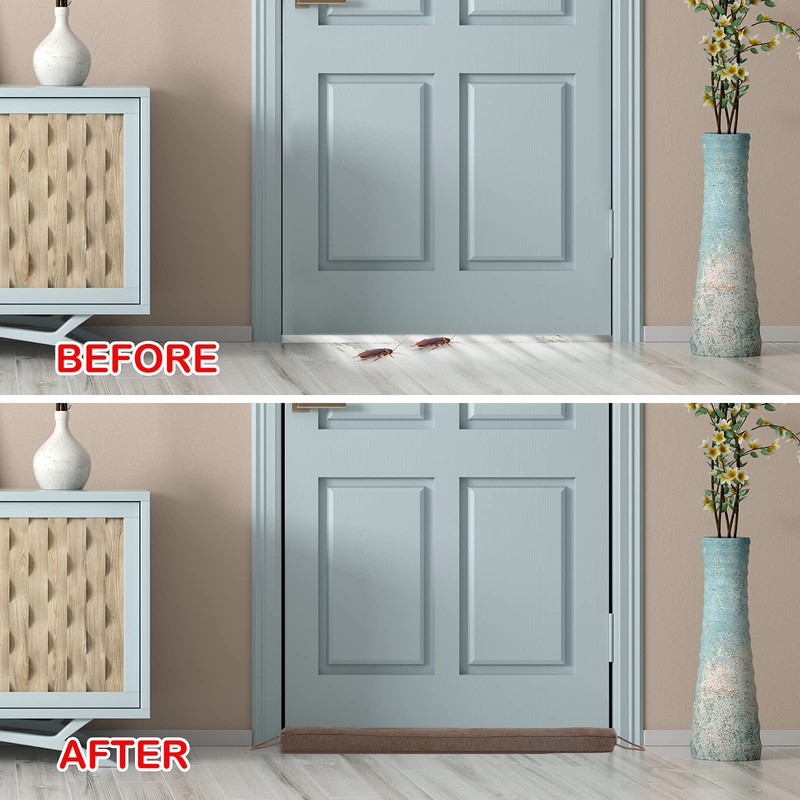 KAKICLAY 38" Weighted Draft Stopper for Bottom of Doors and