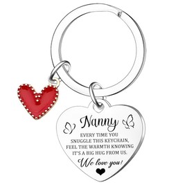 Waeceip Funny Grandma Keyring Nanny Gifts for Grandma from Granddaughter Grandson Nanny Keychain Best Gift Idea for Nanny Birthday Mothers Day Gift
