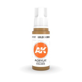 AK Interactive 3rd Gen Acrylic Golden Brown 17ml