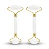 2 White Jade Roller for Face Massage - 100% Natural