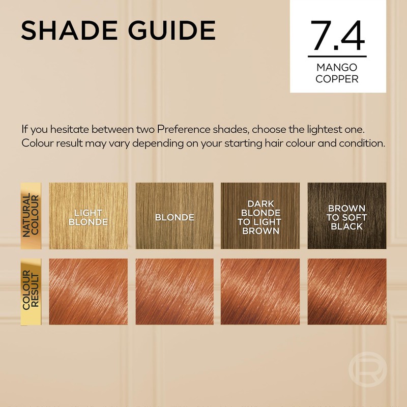 L'Oreal Paris Preference Hair Dye, Luminous Permanent Rich Hair Colour,