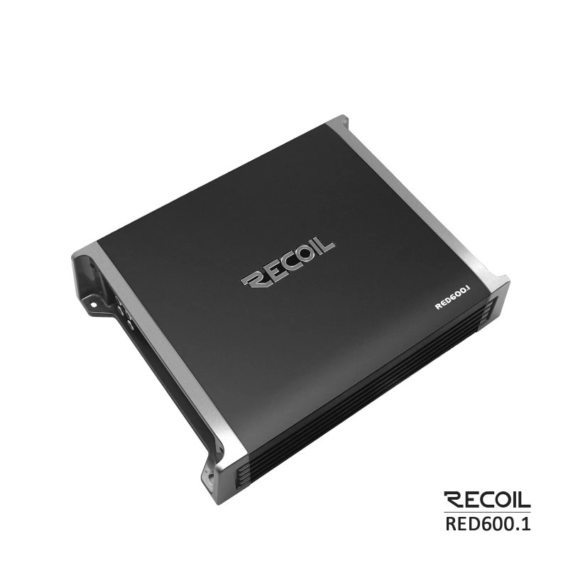 Recoil RED600.1 1320Watts Class-D Car Audio Mono-block Subwoofer Amplifier