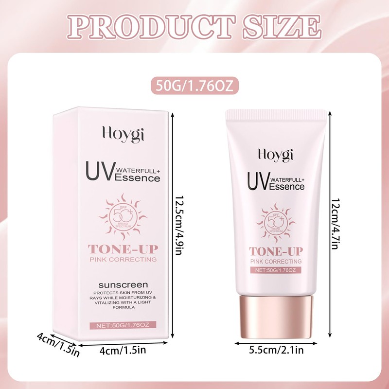 50 ml Ultra-Light Invisible Sunscreen, Sonnencreme SPF50+PA++++, Leicht & Schnell