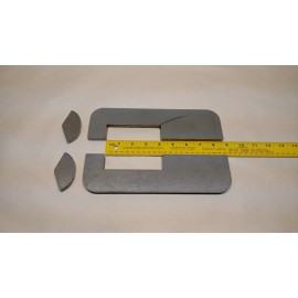 SKID STEER BOBCAT STYLE QUICK ATTACH LOWER MOUNT 3/8" THICK BUCKET MOUNT PLATES