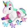 MindSprout Unicorn Mommy Stuffed with 4 Babies Inside her Tummy,