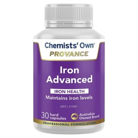 Chemists Own Buy Chemists Own Provance Iron Advanced 30 Capsules Online