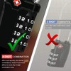 TSA Luggage Locks [Pack of 3] [Upgraded] Diyife 4-Digit Combination