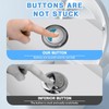 DGHOME 2 Pcs Toilet Flush Buttons Replacement, Round Head Dual