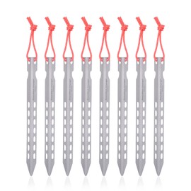 iBasingo Titanium Alloy Pegs Ultralight V-shape Tent Stakes Pegs Outdoor Camping Tent Accessories Portable Pegs Tent Nails 8 pieces/lot Ti4008P