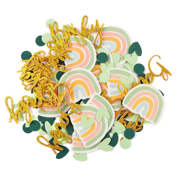 Lotsdonxia 100 Pcs Baby Shower Confetti Table Decoration for Gender