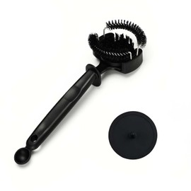 Cleaning Brush Set for Espresso Machines with Portafilter Cleaning Disc (58 mm Brush and Disc), for Portafilter Cleaner Electric and Manual Models Colour To