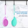 2 PCS Soft Silicone Face Cleansing Massaging Scrubber Exfoliator Brush