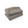 Premium Microfiber Fitted Bed Sheet, Soft and Wrinkle-Resistant (Taupe, Full)