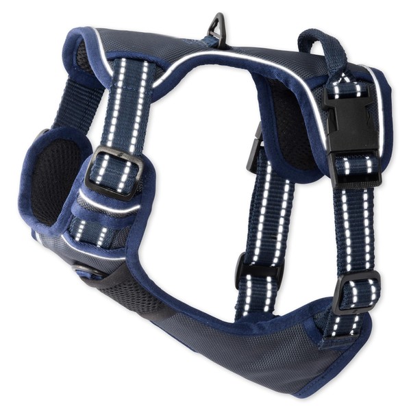 Pet Passion MAX - The Hardy Reflective Harness, Navy, Large